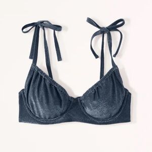 Abercrombie and Fitch shimmer tie strap suit